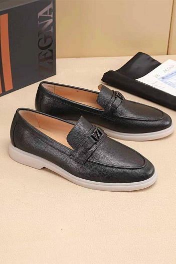 Мужские кожаные лоферы Ermenegildo Zegna   