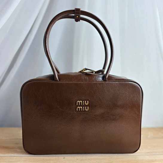 Женская сумка MIU MIU Kage 34x20 см - Chocolate