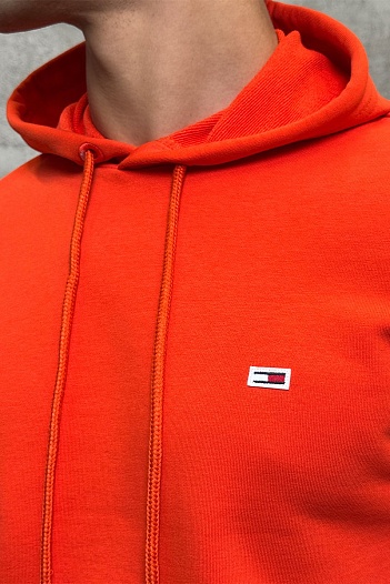 Мужское худи Tommy Hilfiger оранжевого цвета   