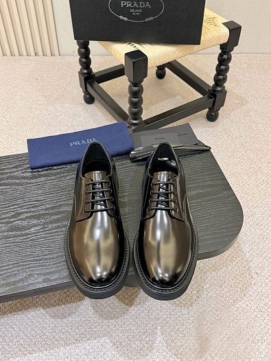 Лакированные ботинки Prada premium - Black   