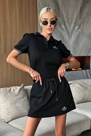 Женский костюм двойка чёрного цвета Dior   
