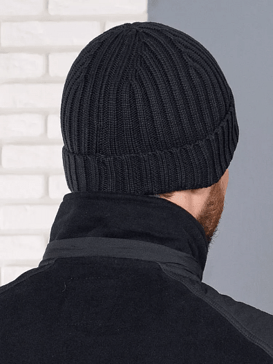 Шапка Paul & Shark logo-badge - Black   