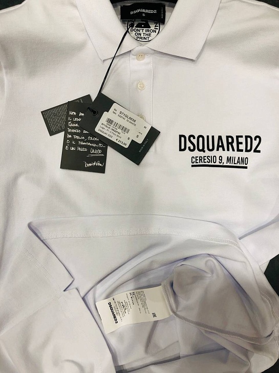 Мужское поло Dsquared2 Ceresio 9 Milano - Red