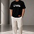Чёрная оверсайз футболка Heron Preston "СТИЛЬ"