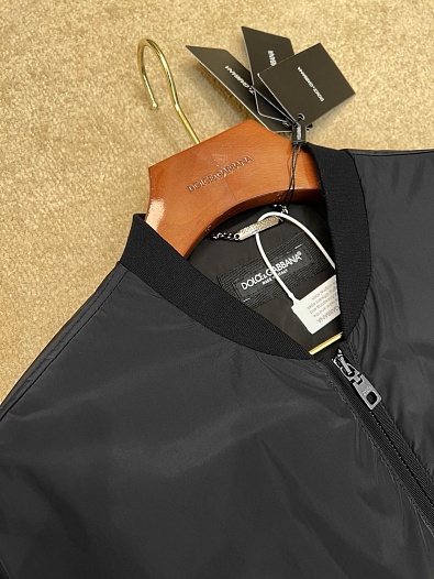 Мужская чёрная ветровка Dolce & Gabbana    