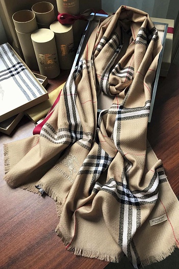 Шарф Burberry Check premium 182x71 см - Beige   