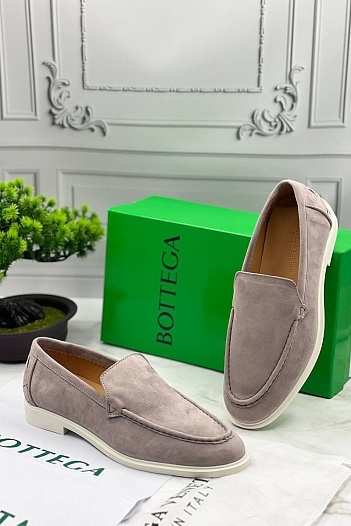 Мужские замшевые лоферы Bottega Veneta   