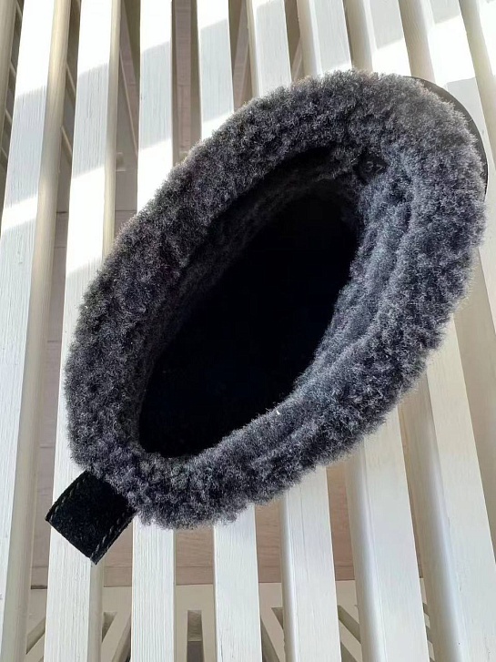 Женские замшевые угги с мехом Brunello Cucinelli Premium - Black