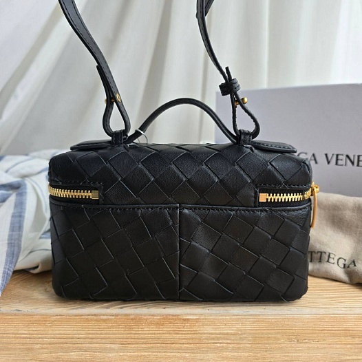 Женская сумка Bottega Veneta 20x11 см - Black   