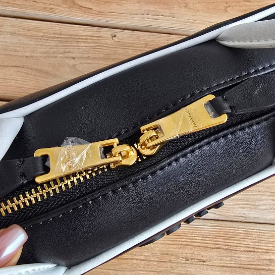 Кожаная сумка тоут MIU MIU Beau 29x14 см - Black