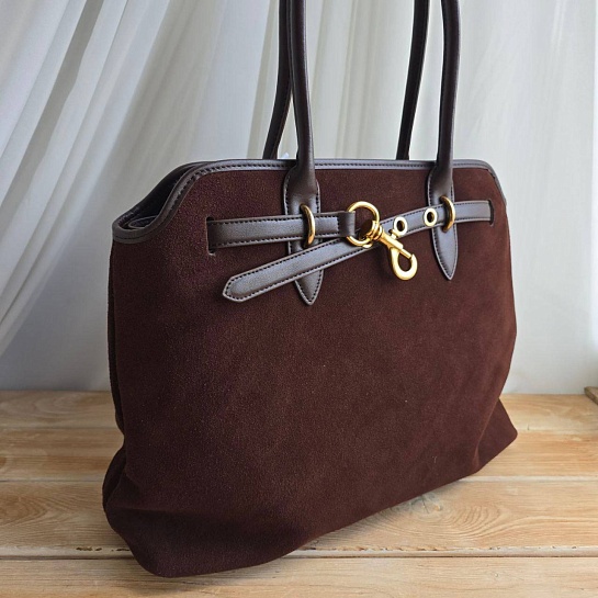 Замшевая сумка MIU MIU 43x29 см