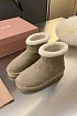 Женские ботинки с мехом MIU MIU premium - Grey