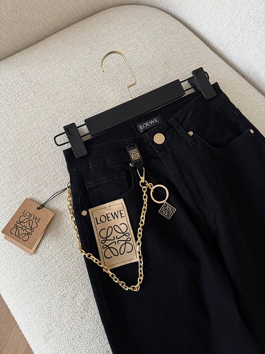 Женские чёрные джинсы Loewe
