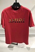 Красная мужская футболка Amiri Leopard Logo