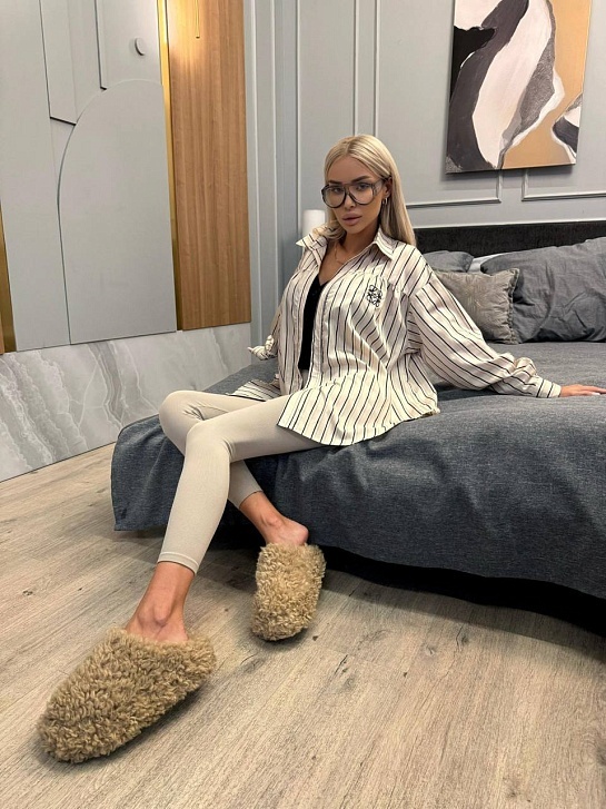 Женская рубашка в полоску Loewe