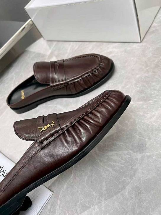 Женские кожаные мюли Yves Saint Laurent premium