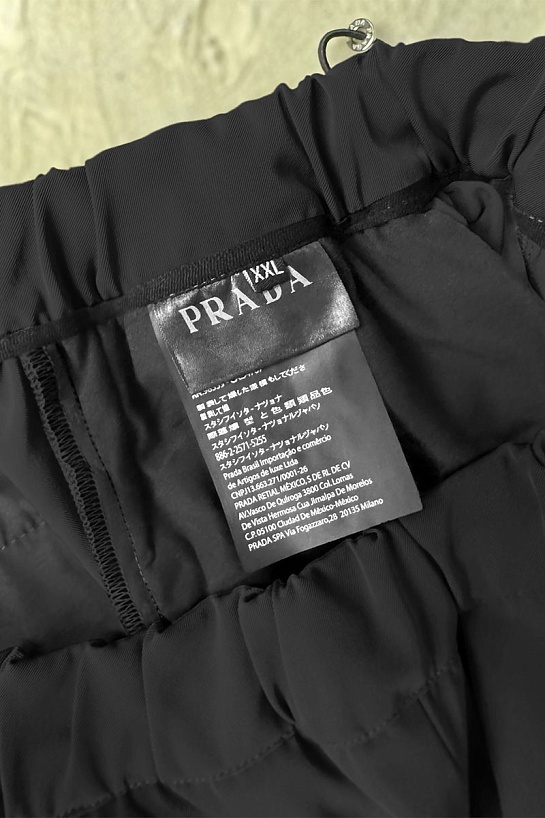 Мужские чёрные штаны Prada