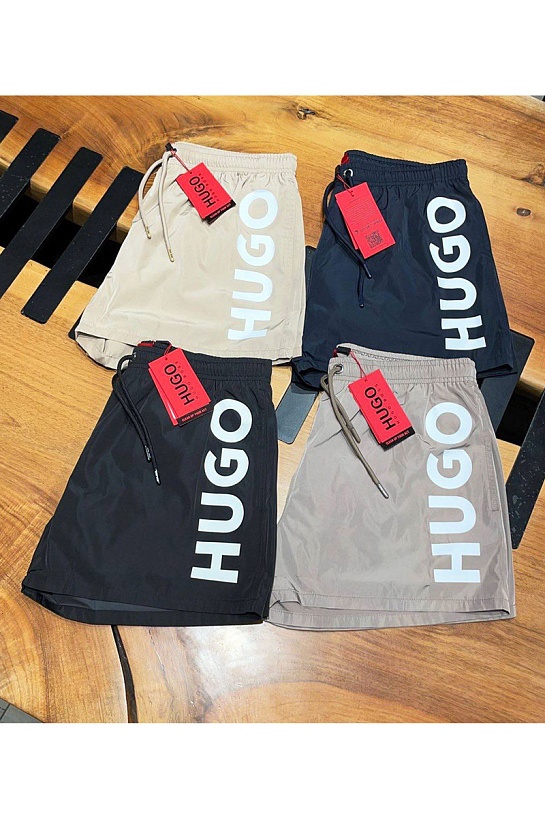 Мужские чёрные шорты Hugo Boss