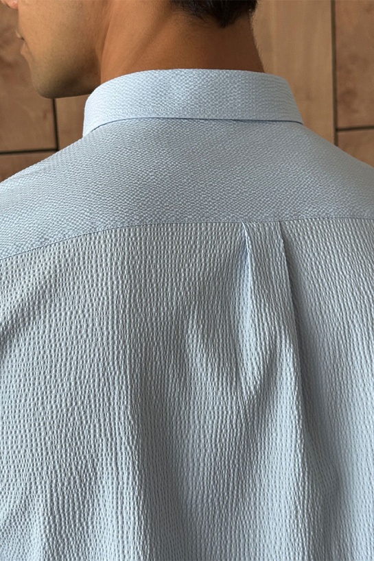 Мужская голубая рубашка Etro Pegasus logo