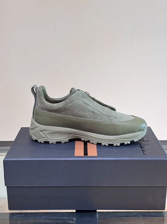 Мужские кроссовки Zegna Triple Stitch Monte - Green