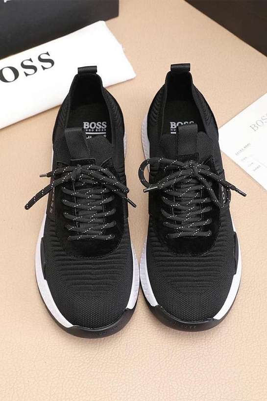 Текстильные кроссовки Hugo Boss Titanium - Black