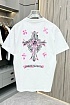 Белая оверсайз футболка Chrome Hearts Premium