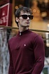 Мужская кофта Роlо Ralрh Lаurеn half-zip - Burgundy