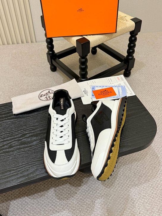 Мужские комбинированные кроссовки Hermes