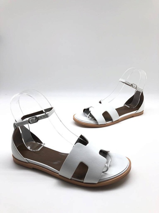 Женские сандалии Hermes Santorini - White