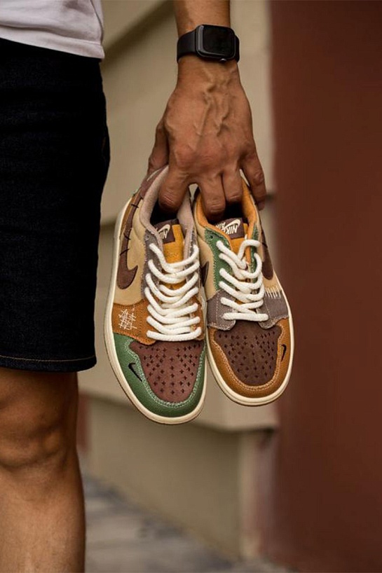 Кроссовки Nike Zion Williamson x Air Jordan 1 Low OG "Voodoo"
