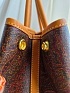 Кожаная сумка Etro с узором пейсли 37x28 см