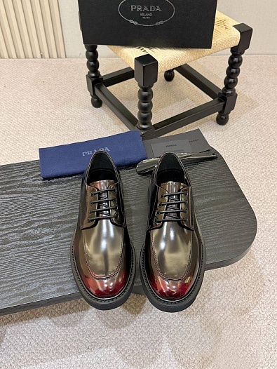 Лакированные ботинки Prada premium - Brown   