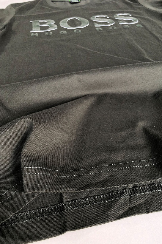 Мужская тёмно-зелёная футболка Hugo Boss