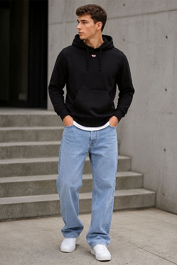 Мужское худи Diesel S-Ginn-Hood-D - Black   