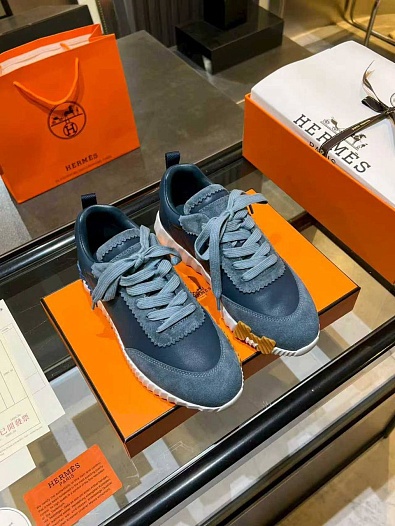 Женские комбинированные кроссовки Hermes Bouncing premium   