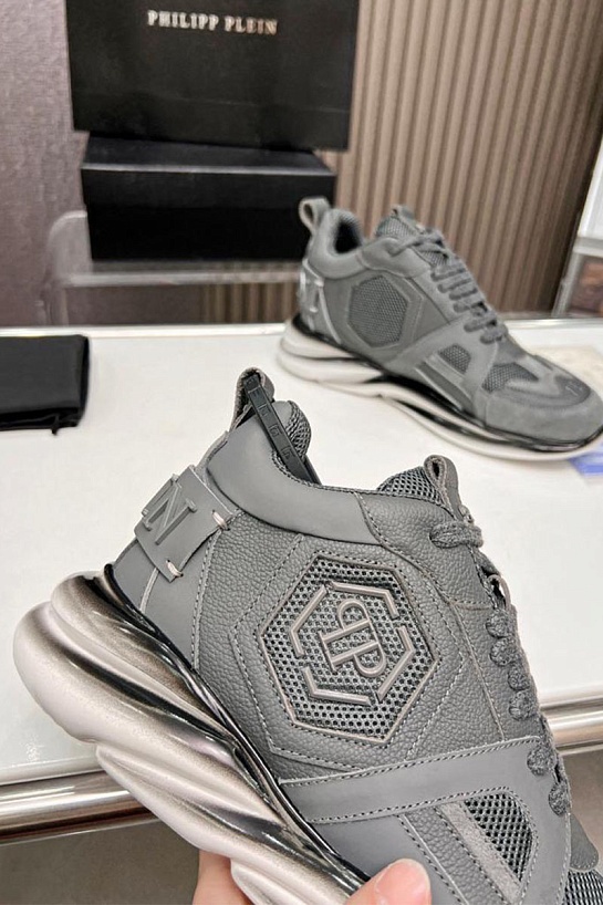Мужские кроссовки Philipp Plein Hurricane - Grey