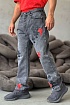 Мужские джинсы Chrome Hearts multi-patch - Black Washed