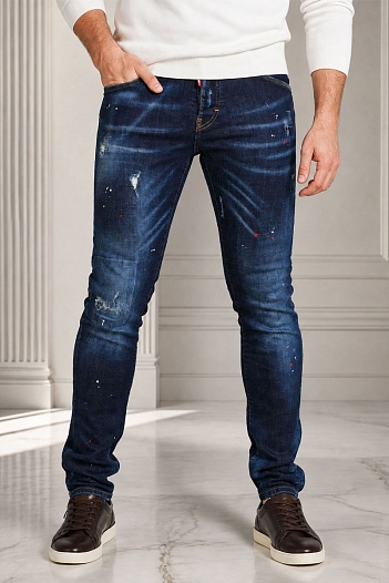 Мужские джинсы Dsquared2 "Paint Splatter"   