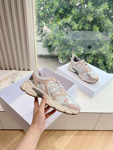 Женские кроссовки Dior Chrono Premium - Beige   