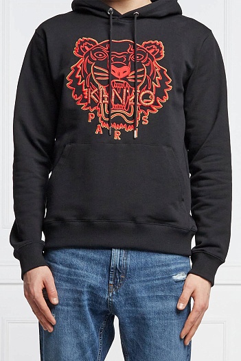 Мужское чёрное худи Kenzo The Year of the Tiger   