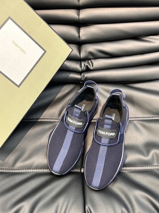 Мужские кроссовки Tom Ford синего цвета