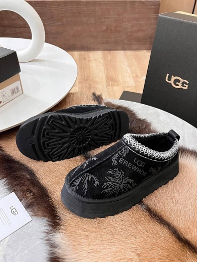 Женские замшевые ботинки UGG Tazz Platform Erewhon - Black   