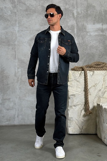 Мужские джинсы Loro Piana тёмно-синего цвета   