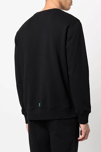 Мужской чёрный свитшот Givenchy Paris logo-embroidered   