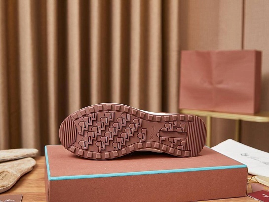 Замшевые кроссовки Loro Piana Week End Walk - Brown