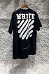 Чёрная оверсайз футболка Off-White Heavy diag spray