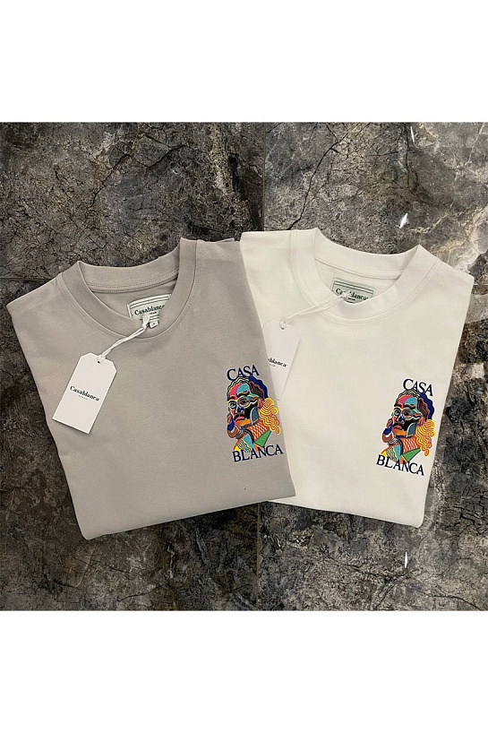 Белая футболка Casablanca Masao San