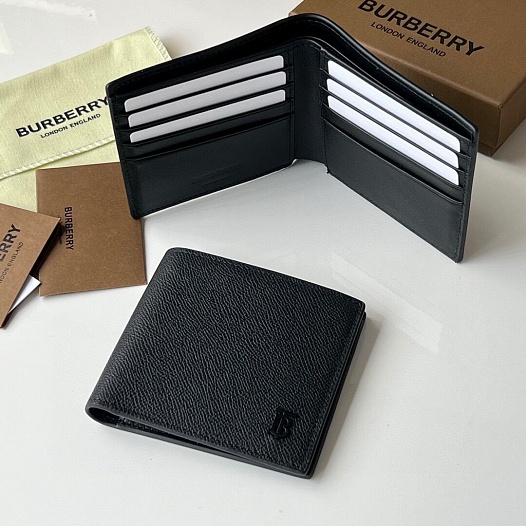 Кожаный кошелёк Burberry Premium 11x10 см   