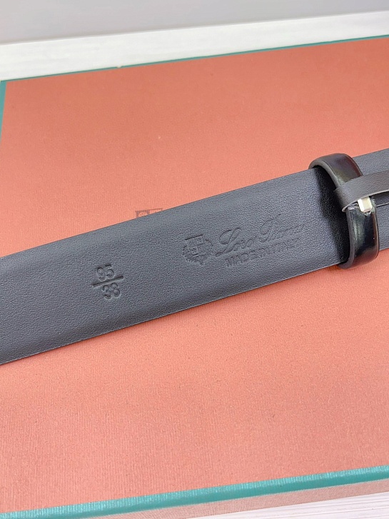 Кожаный ремень Loro Piana Premium (ширина 3.5 см)