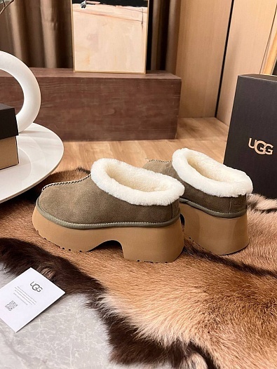 Женские замшевые ботинки UGG Heights Mini - Brown   